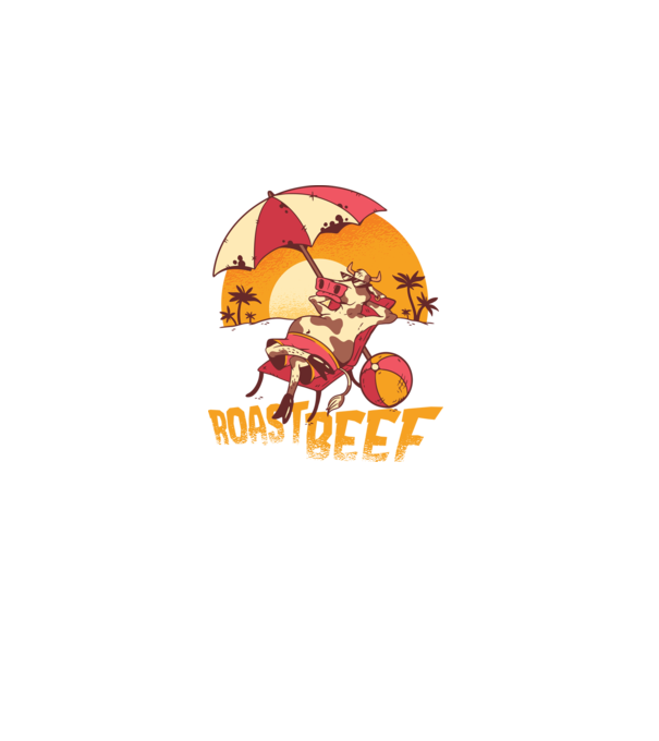 Friptură de vită - Roast Beef model negru pe tricou