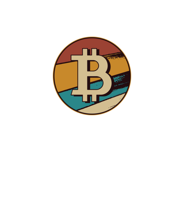 Bitcoin retro model negru pe tricou