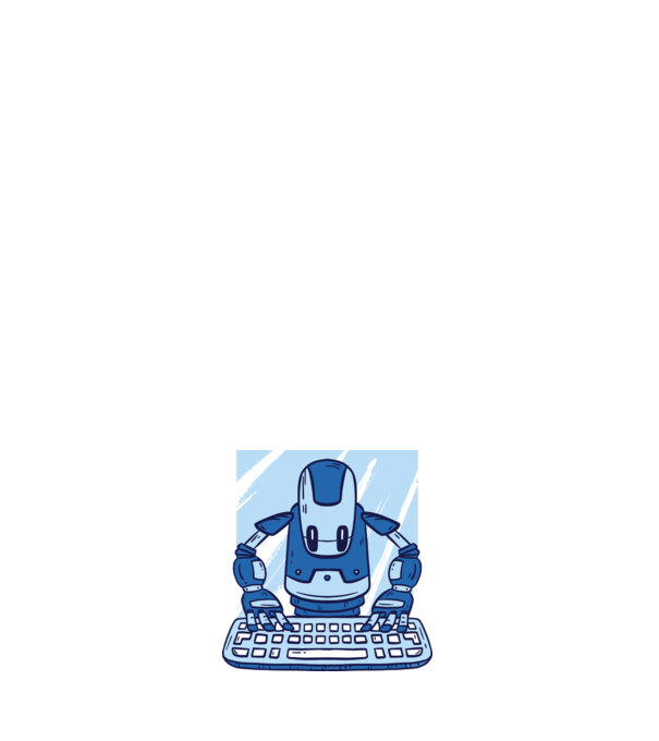 Automatizare robot model negru pe tricou