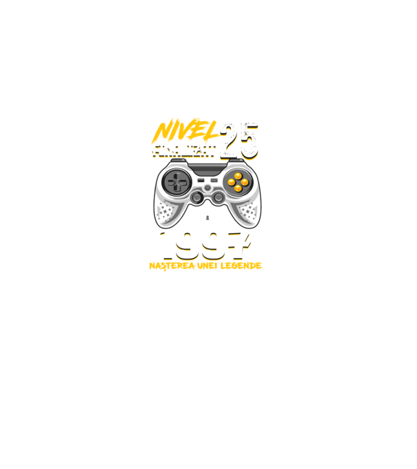 Nivel 25 finalizat. 1997 nașterea unei legende model negru pe tricou