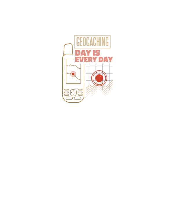 Geocaching model negru pe tricou