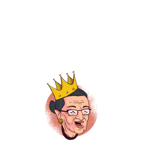 Ruth Bader Ginsburg model negru pe tricou