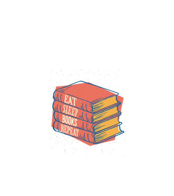 Eat Sleep Books Repeat Lectură model negru pe tricou
