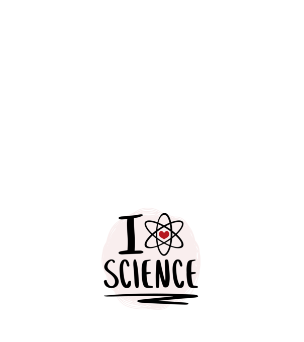 I Love Science știință model roșu pe tricou