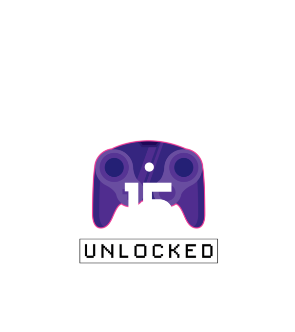 Level 15 Unlocked Gamer Birthday model negru pe tricou