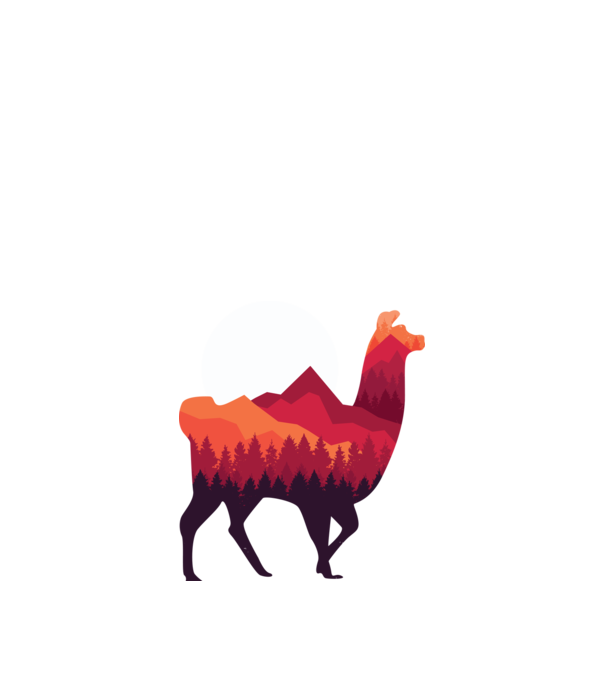 Pădure Alpaca model nisipiu pe tricou