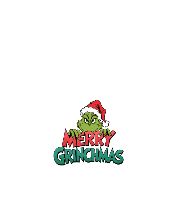 Merry Grinchmas model alb pe tricou