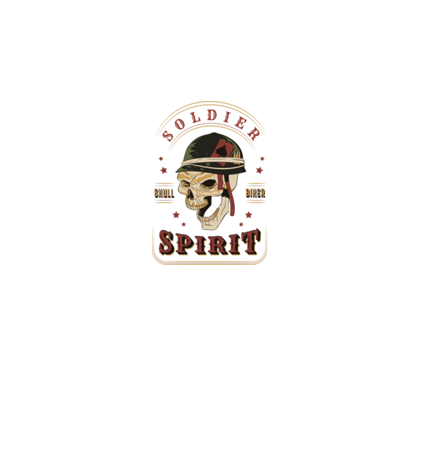 Soldat Craniu model negru pe tricou