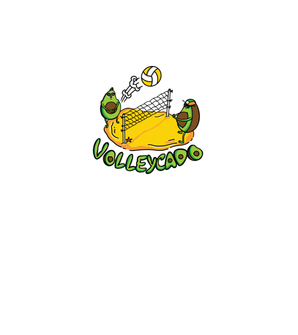 Avocado Volei model gri pe tricou