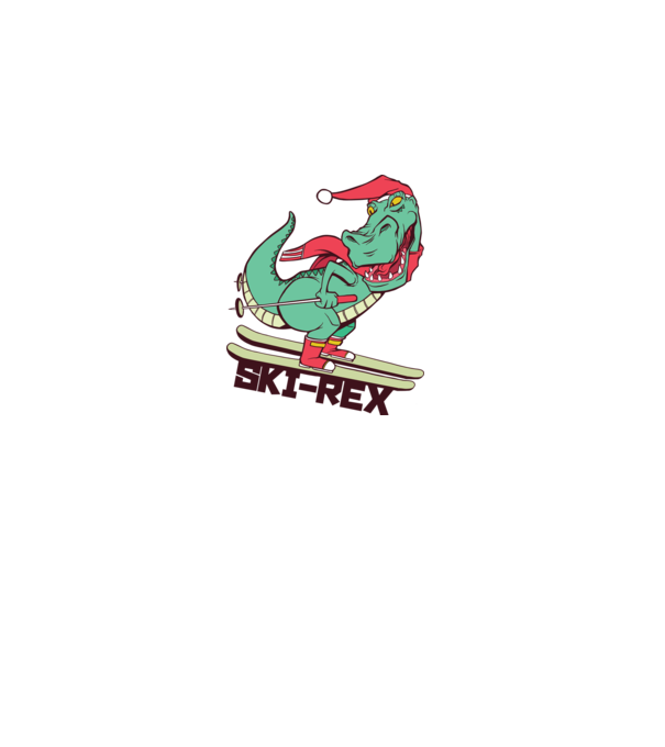 Ski Rex model gri pe tricou