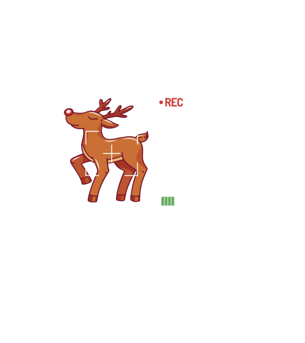 Most likely to shoot the reindeer tonight model negru pe tricou