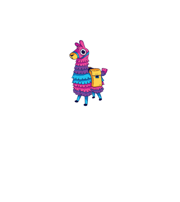 Fortnite LLama - Tricou gamer cu lama model turcoaz pe tricou