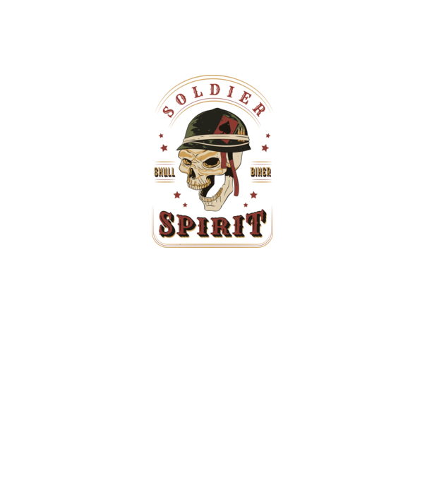 Soldat Craniu model negru pe tricou