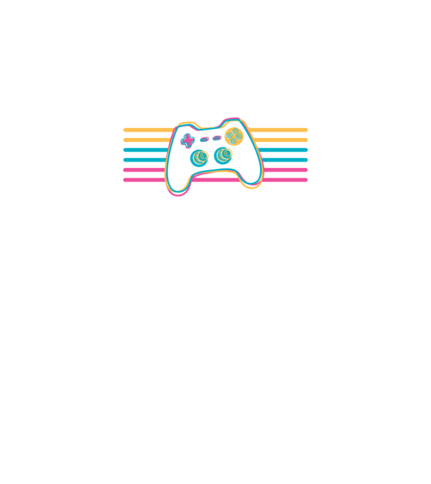 Gamer Controler Retro model negru pe tricou