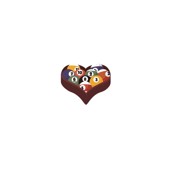 I break hearts - Biliard model negru pe tricou