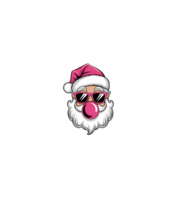 Bubble gum Santa 2 model nisipiu pe tricou