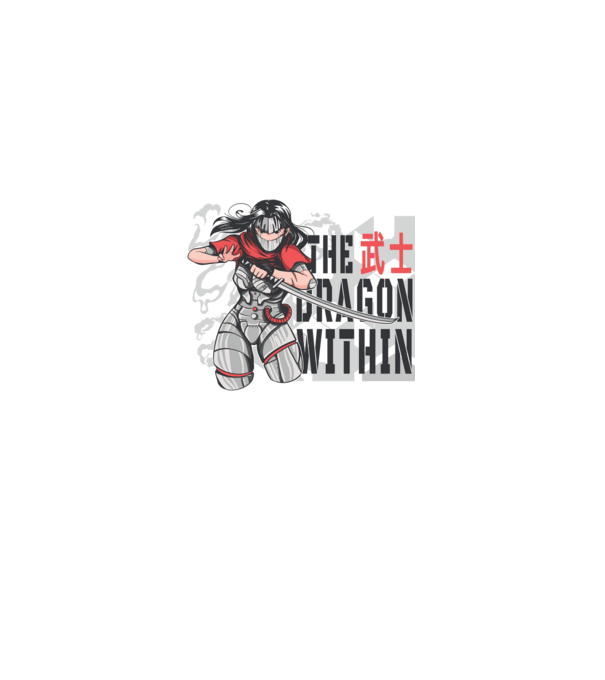 Cyborg Ninja fată Anime model alb pe tricou