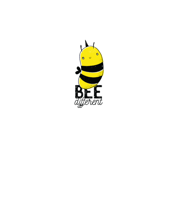 Bee different tricou albinuță model gri pe tricou