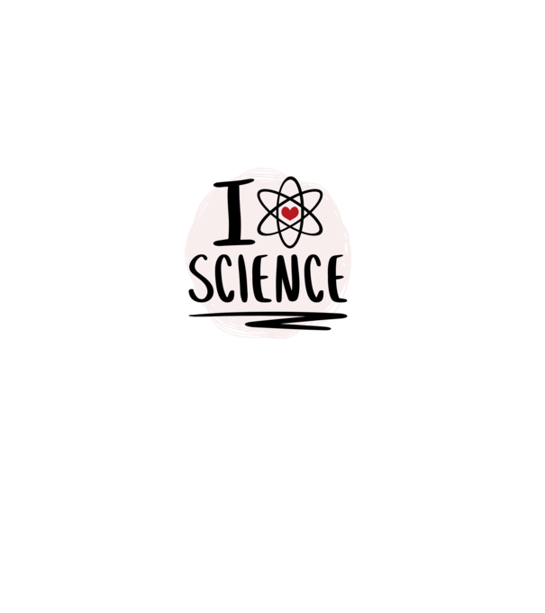 I Love Science știință model gri pe tricou