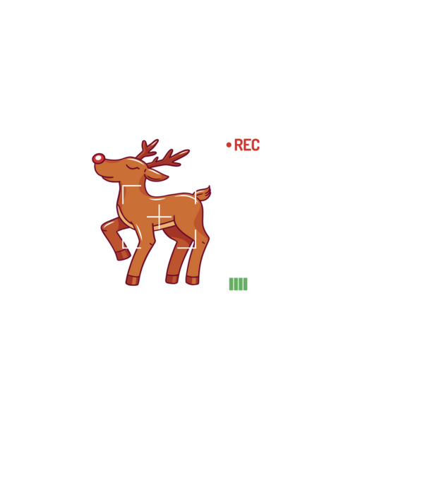 Most likely to shoot the reindeer tonight model negru pe tricou