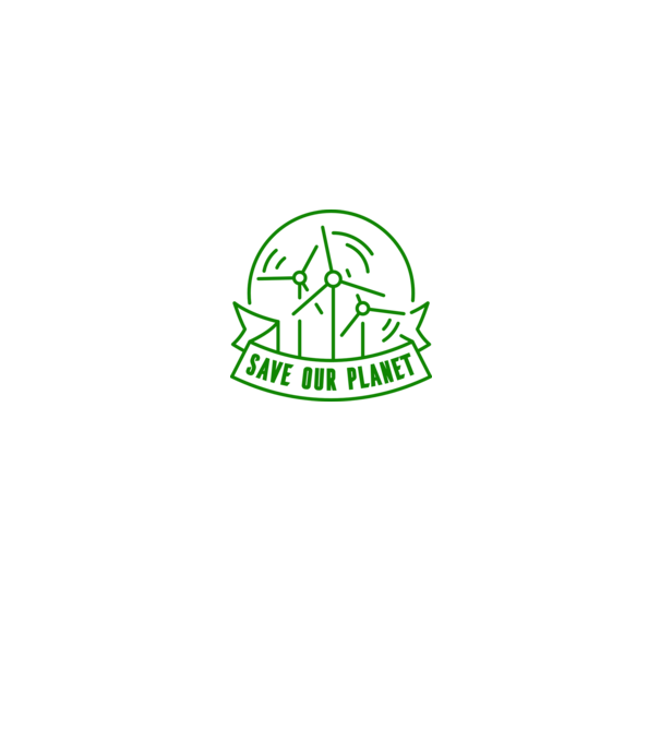 Save Our Planet - Ziua Pământului model alb pe tricou