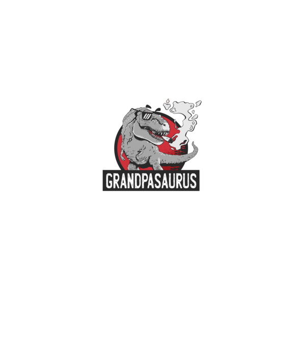 Grandpasaurus T-rex model negru pe tricou