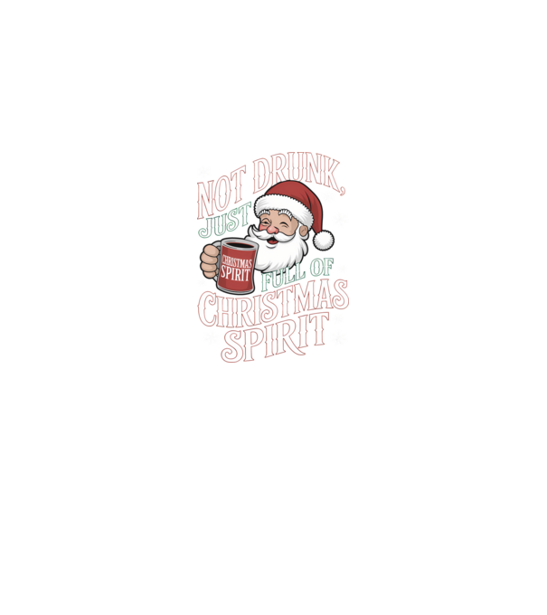Christmas Spirit Santa model negru pe tricou