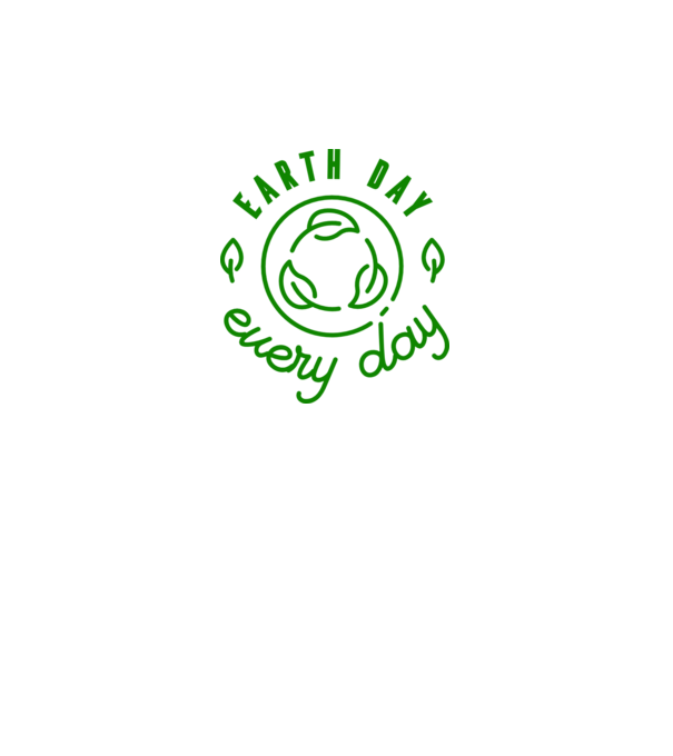 Earth Day Every Day - Ziua Pământului model gri pe tricou