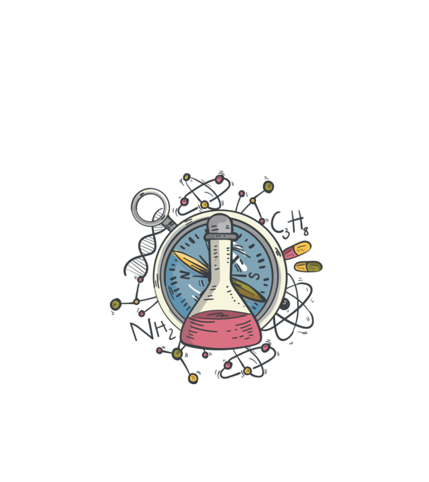 Științific - Chimie model turcoaz pe tricou