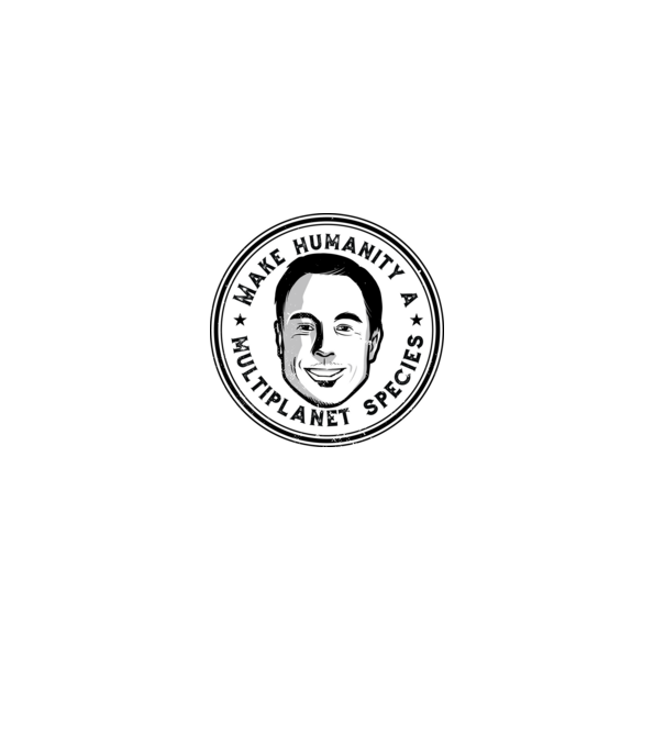 Make humanity a Multiplanet species Elon Musk model gri pe tricou