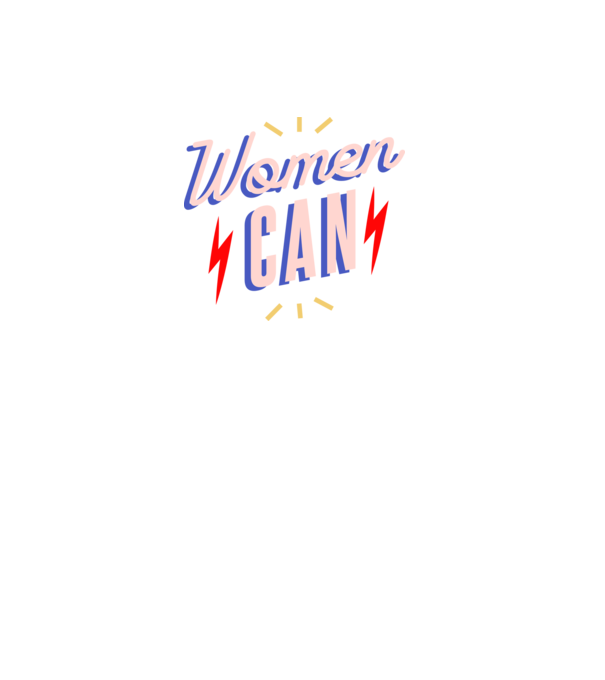 Women Can de Ziua Femeii model negru pe tricou