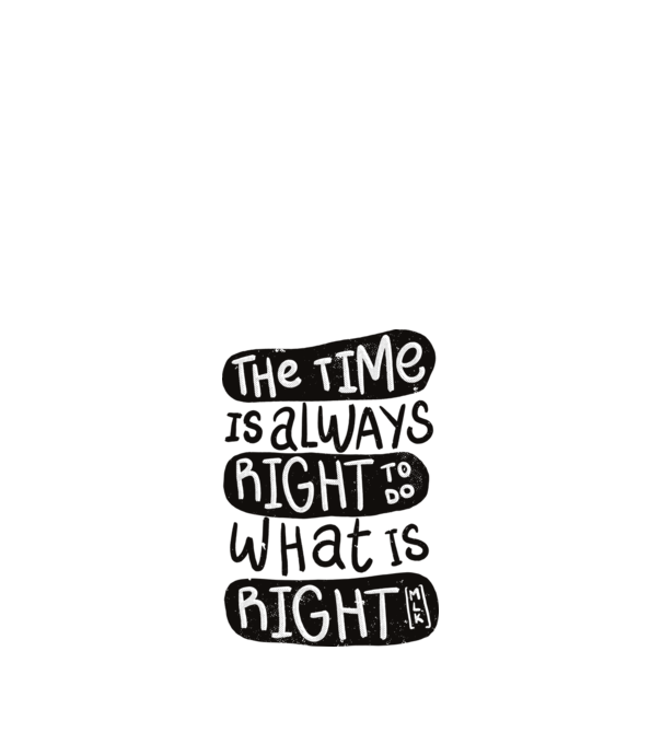 The time is always right model portocaliu pe tricou