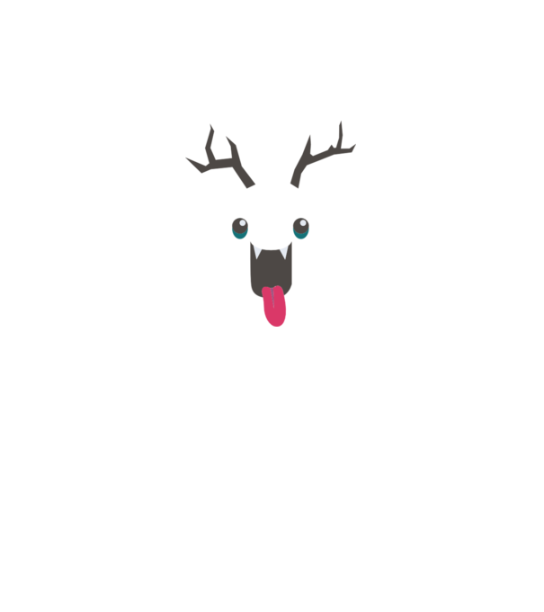 Funny Deer model gri pe tricou