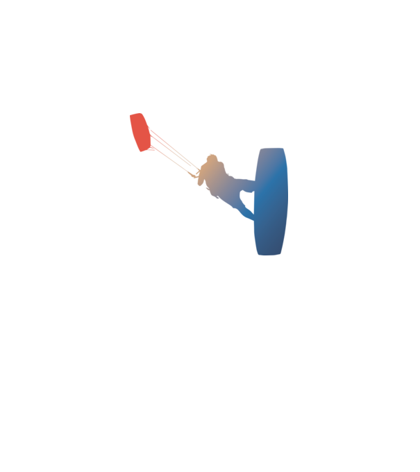 Kite Surfer model alb pe tricou