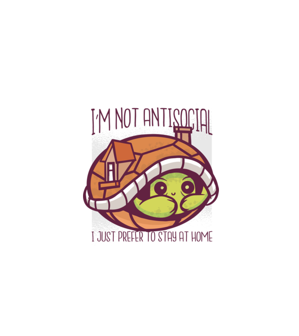 'I''m not antisocial, I just prefer to stay at home' model gri pe tricou