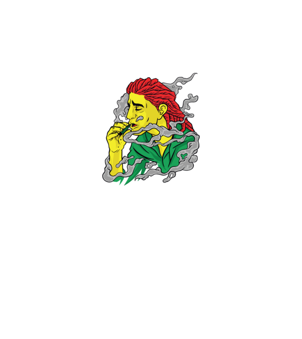Dreadlock model negru pe tricou
