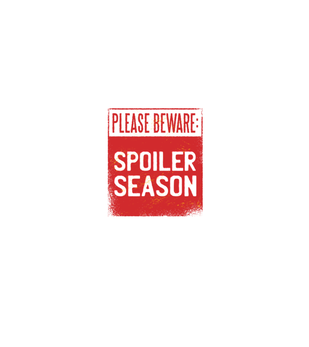 Atenție! Pericol de spoiler model alb/roșu pe tricou