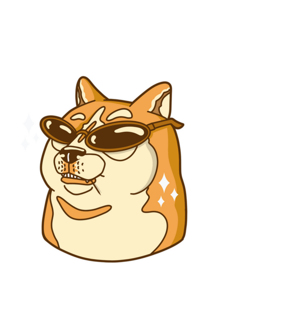 Doge Coin model negru pe tricou