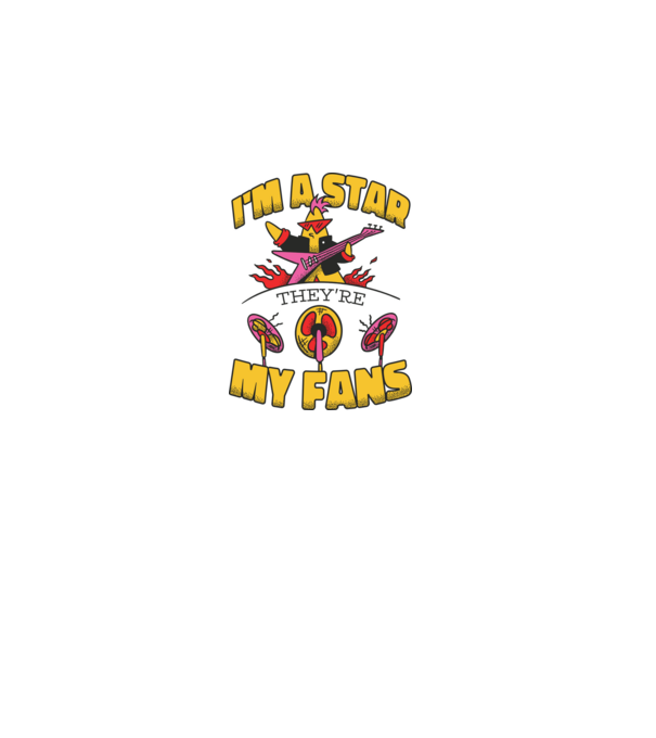 'I''m a Star, They''re my Fans' model alb pe tricou