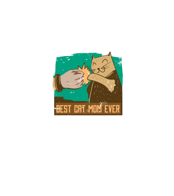 Best Cat Mom Ever - Cea mai bună mamă cu pisici model albastru jeanși pe tricou