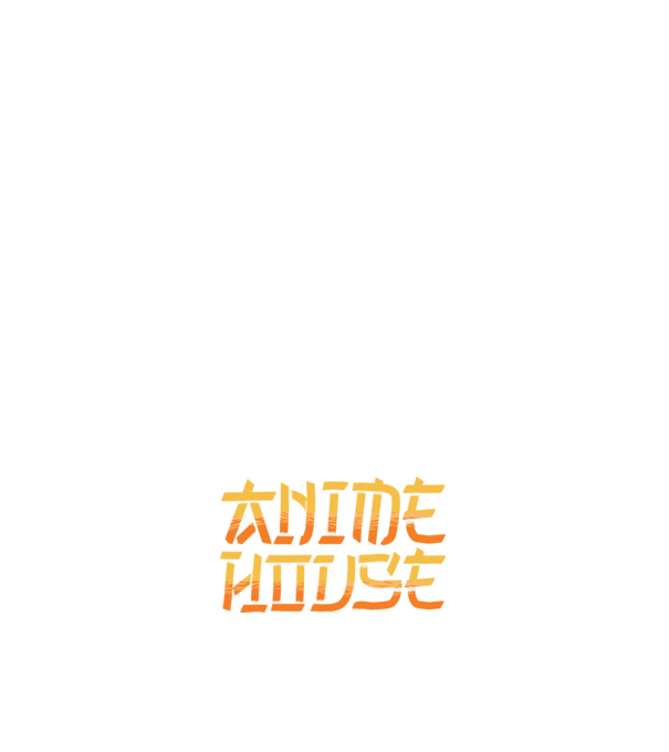 Anime House model negru pe tricou