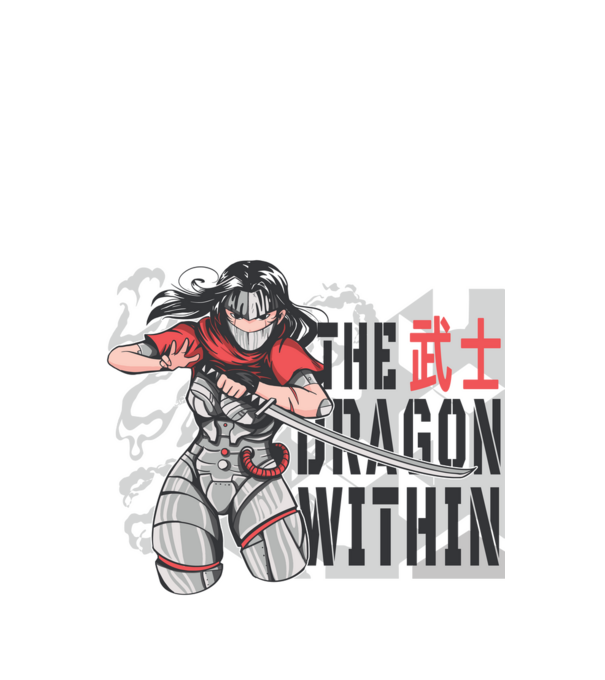 Cyborg Ninja fată Anime model alb pe tricou
