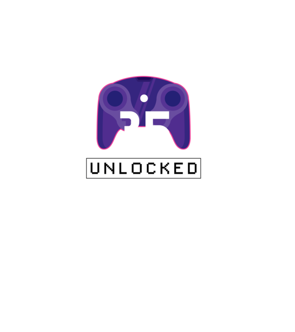 Level 35 Unlocked Gamer Birthday model negru pe tricou