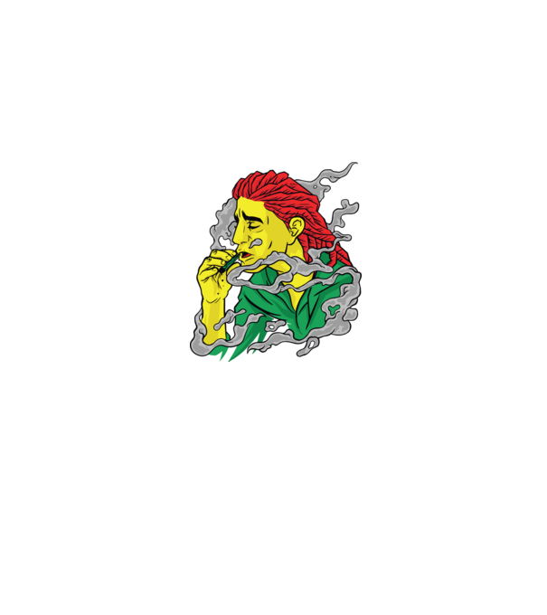 Dreadlock model albastru jeanși pe tricou