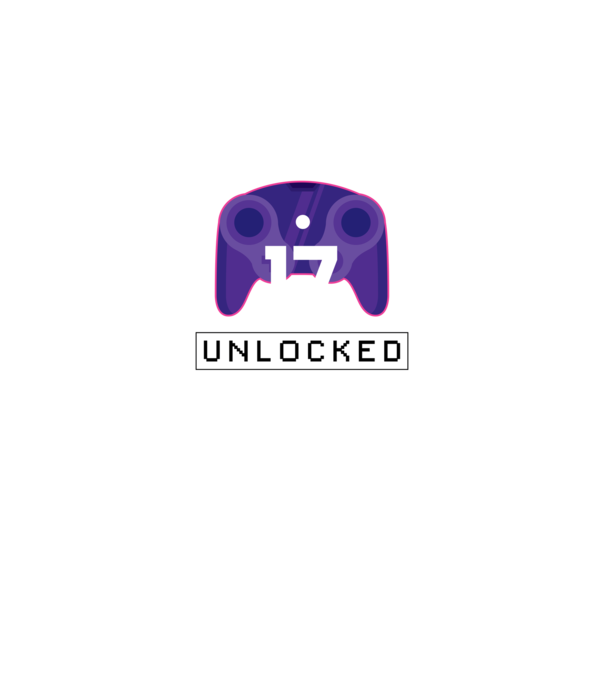Level 17 Unlocked Gamer Birthday model negru pe tricou