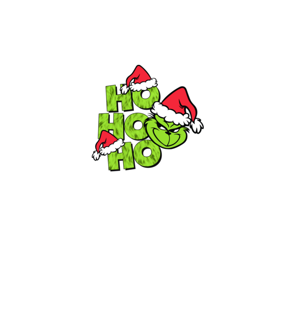 Ho Ho Ho - Grinch model negru pe tricou
