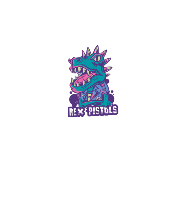 Rex Pistols model negru pe tricou