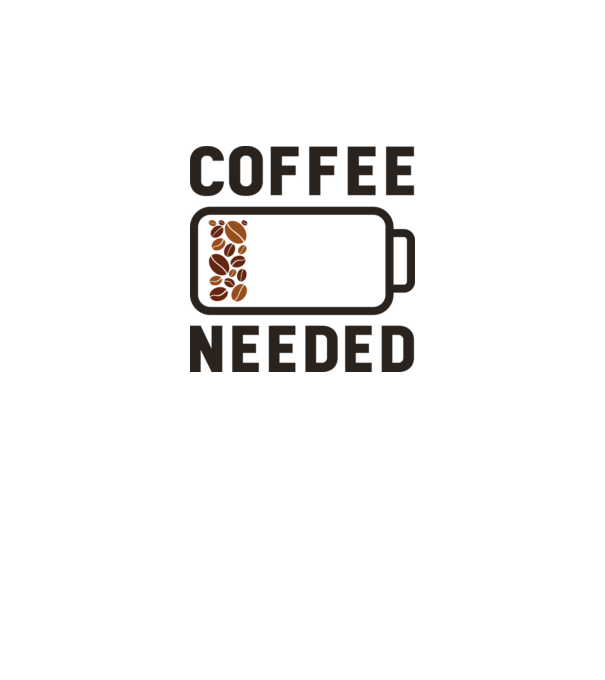 Am nevoie de cafea model gri pe tricou