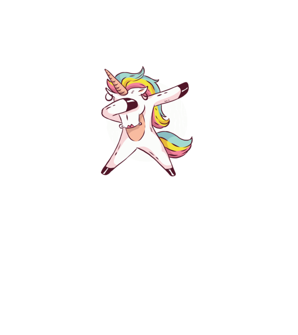 Unicorn DAB model turcoaz pe tricou