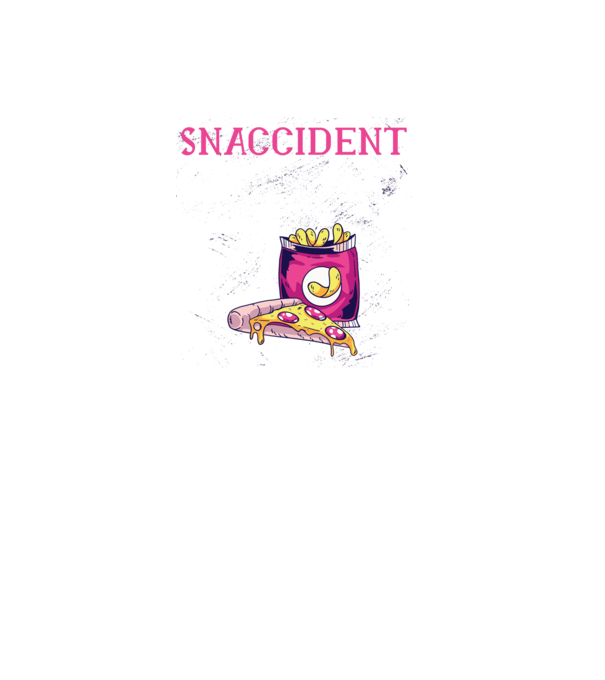 Snaccident model negru pe tricou